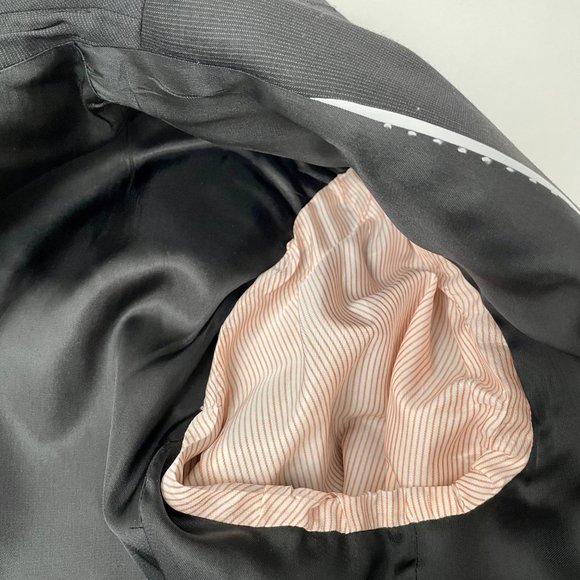 Ben Sherman Two Button Black Lightweight Wool Blazer Sport Coat, Size 42R - Picture 8 of 9